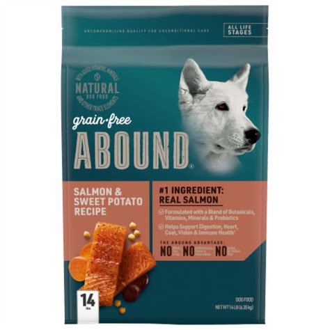 Abound® Grain Free Salmon & Sweet Potato Recipe Adult Dog Food, 14 lb - Harris Teeter