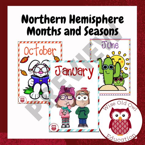 Northern Hemisphere months and seasons • Teacha!