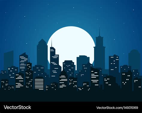 City During Nighttime Illustration Hd Wallpaper Wallp - vrogue.co