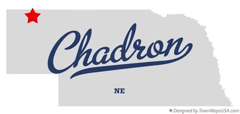 Map of Chadron, NE, Nebraska