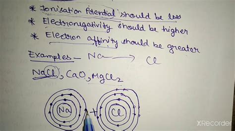 Electrovalent Bond (Class 10th ICSE) Explanation - YouTube