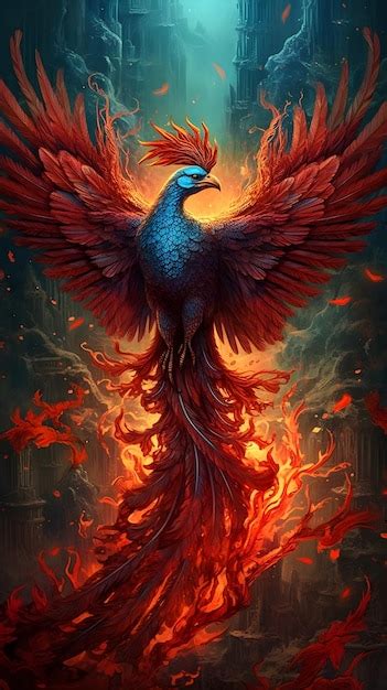 Premium AI Image | Phoenix bird is a symbol of rebirth.