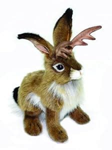 Amazon.com: Hansa Jackalope Plush Animal Toy, 9": Toys & Games