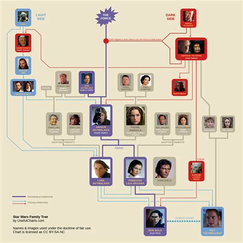 Star Wars Family Tree – UsefulCharts