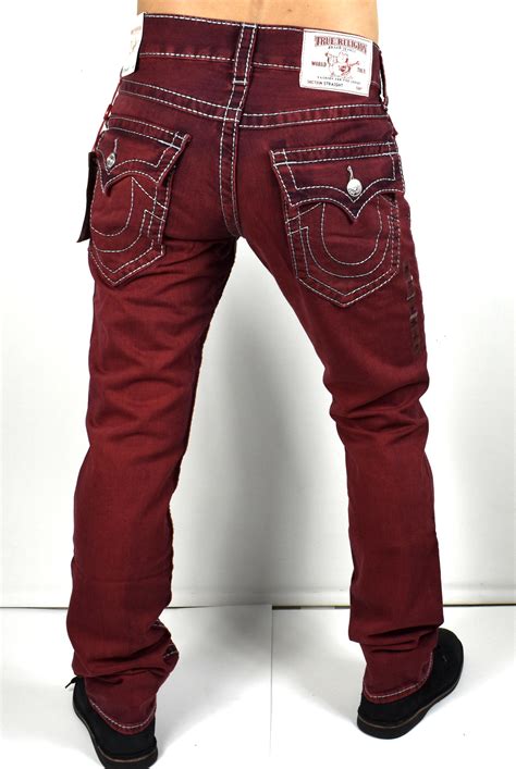 True Religion Men’s Hand Picked Colored Straight Big T Jeans ...