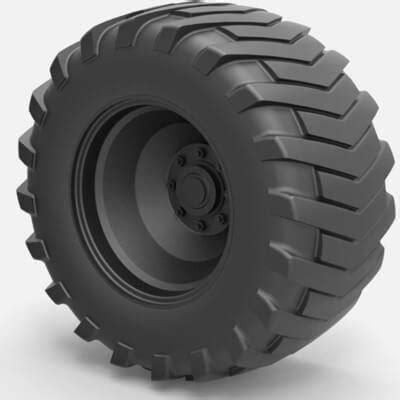 Rear Wheel from Pulling Tractor 2 - 3D Print Model by CosplayItemsRock