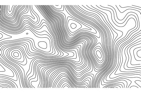 Topographic map contour background. Topo map with elevation. Contour map vector. Geographic ...