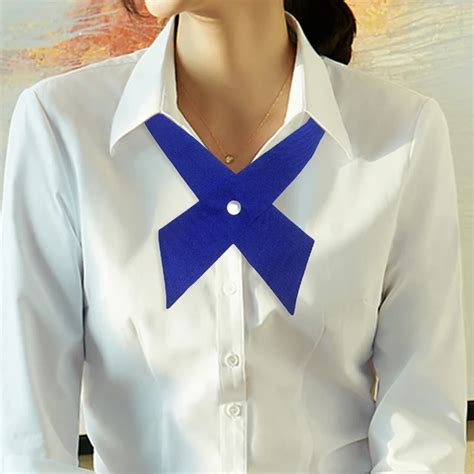 1PC Adjustable Uniform Bow Tie Students School Girls Women Cross Bow ...