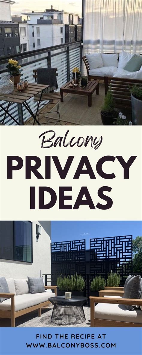 Balcony Privacy Ideas | Balcony privacy, Balcony decor, Small balcony decor