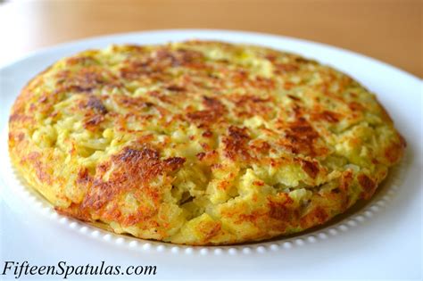 Leek Manchego Spanish Tortilla - Fifteen Spatulas