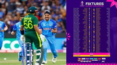 Icc World Cup 2023 Schedule Announced India Vs Pakistan On 15 Oct | Images and Photos finder