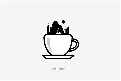 a black and white logo for a coffee cup 29046862 Vector Art at Vecteezy