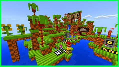 Minecraft PE Maps - SUPER FAST PARKOUR! Sonic the Hedgehog Parkour Map & Download - MCPE 1.1 / 1 ...