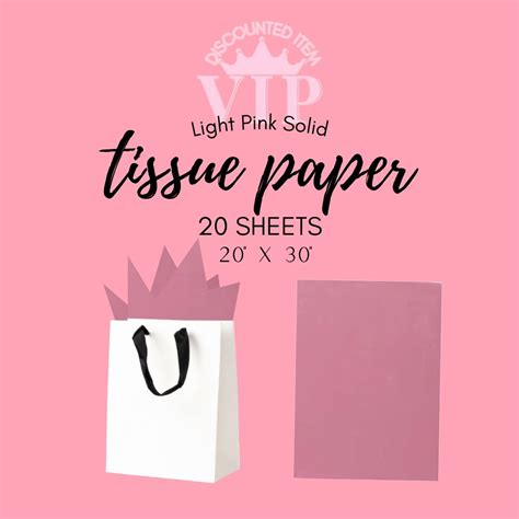 Solid Light Pink Tissue Paper – Peony Garden Graphics