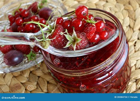 Fruits and jam stock photo. Image of fruit, wild, raspberry - 20384734