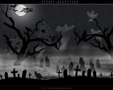 Spooky Graveyard Wallpaper - WallpaperSafari