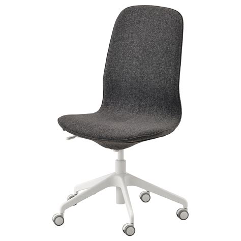 LÅNGFJÄLL Gunnared dark grey, Office chair, Tested for: 110 kg Width: 68 cm - IKEA