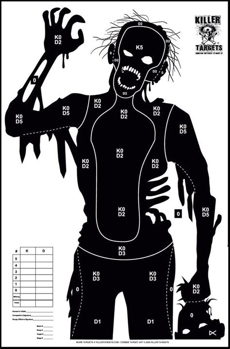 Printable Zombie Targets - Printable Word Searches