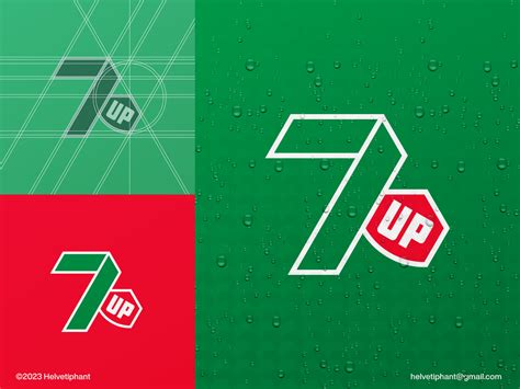 7up - logo redesign concept by Helvetiphant™ on Dribbble