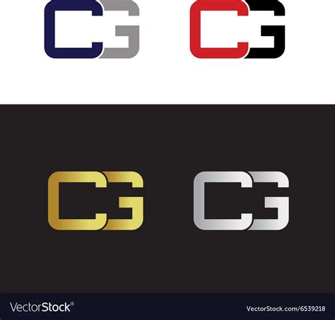 Cg logo Royalty Free Vector Image - VectorStock