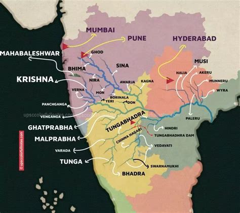 Importance of Tungabhadra Dam & Tungabhadra river [MAP] - UPSC ...