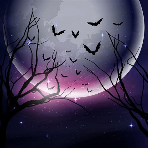 Halloween night sky background 210371 Vector Art at Vecteezy