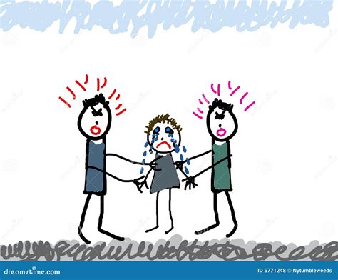 Child's Drawing Of Parents Fighting Royalty Free Stock Photos - Image ...