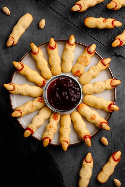 Witch Finger Cookies (without food coloring!) - Texanerin Baking