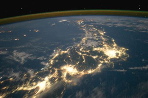 prosthetic knowledge — Japan at night, overall view, taken from space by...