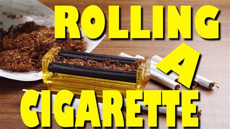 ROLLING A CIGARETTE - YouTube