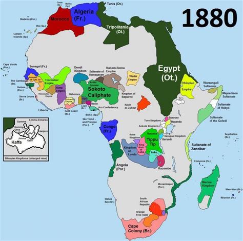 What Africa might look like if it had never been colonized - Vivid Maps | Africa map, Map, History