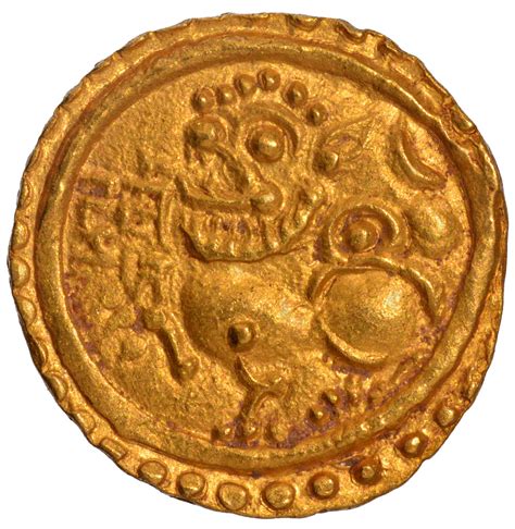 Gold Gadyana Coin of Kadambas of Goa.