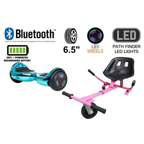 Blue / Turquoise Chrome Bluetooth Swegway Segway Hoverboard and HK5 Pink