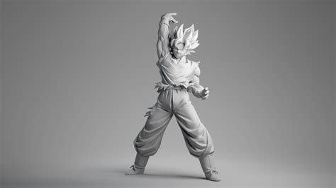 GOKU Super Saiyan From Dragon Ball Super Print Ready 3D Model By Blackstar90 ...