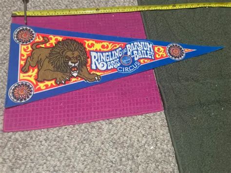RINGLING BROTHERS BARNUM & BAILEY CIRCUS Vintage Felt Pennant Banner - SHIP FAST $13.69 - PicClick