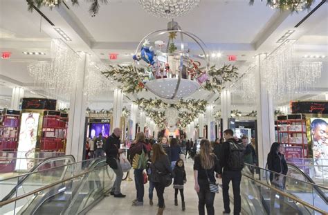 Shoppers Inside Macy's At Christmas Time In NYC Editorial Stock Image ...