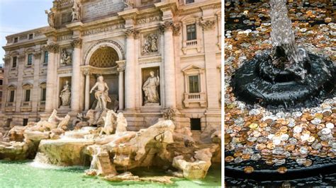 Voici ce que deviennent les pièces jetées dans la fontaine de Trévi à Rome