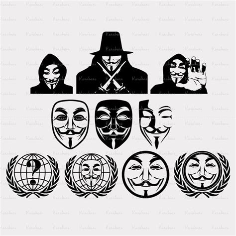 V For Vendetta Mask Vector at Vectorified.com | Collection of V For ...