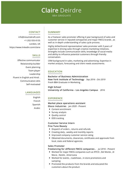 Example Of Resume Letter For Fresh Graduate Amazing – Resume in Minutes