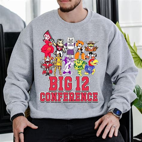 Limited Big 12 Mascots Vintage Sweatshirt Retro College - Etsy