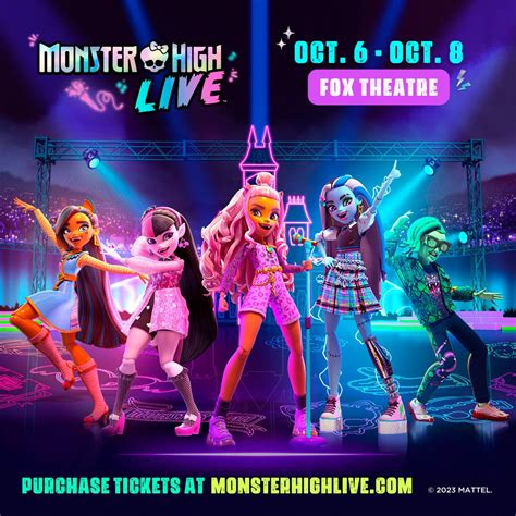 Family Entertainment Live And Mattel Announce Monster High Live Stop At The Fox Theatre October ...