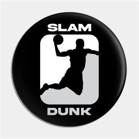 Basketball Slam Dunk Logo | White & grey logo - Basketball - Pin ...