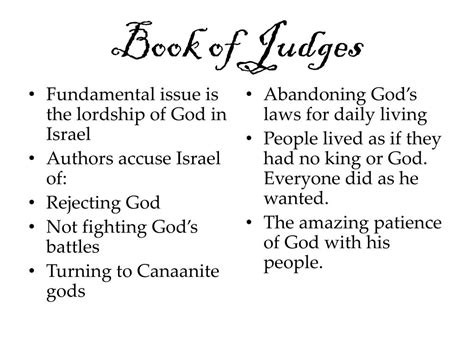 PPT - Introduction to the Book of Judges: PowerPoint Presentation, free ...