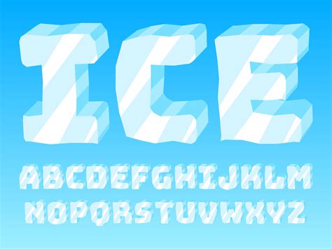 Ice Font Vector Art, Icons, and Graphics for Free Download