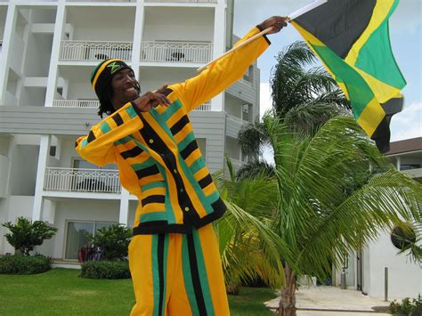 Man holding Jamaican Celebration Flag image - Free stock photo - Public Domain photo - CC0 Images