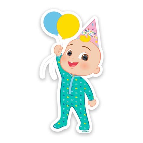 CoComelon - Happy Birthday JJ with Balloons - 1 in 2022 | Baby christmas photos, Birthday party ...