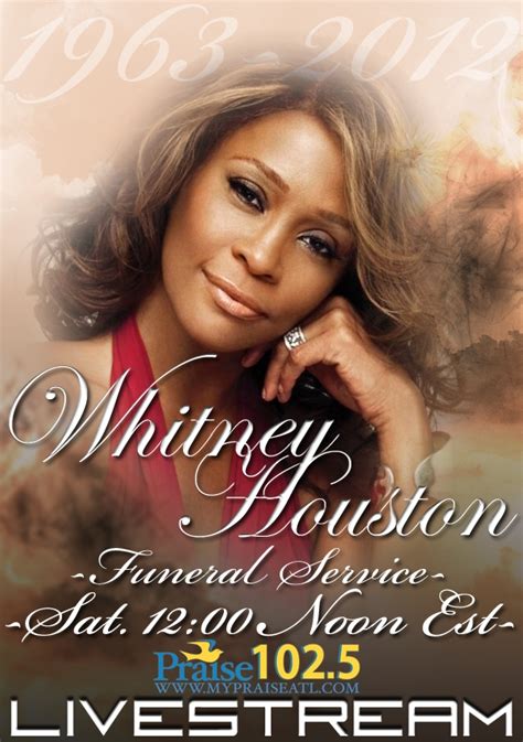 Whitney Houston Funeral Program