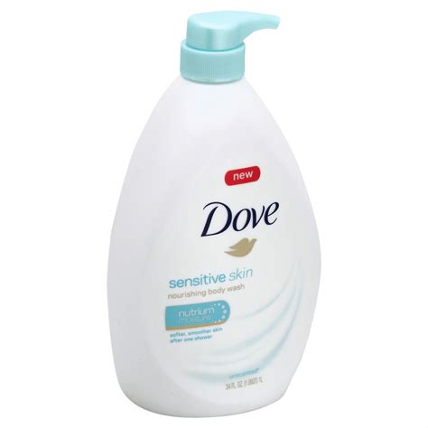 Dove 34 oz. Sensitive Skin Body Wash with Nutrium Moisture in Unscente | MrOrganic Store