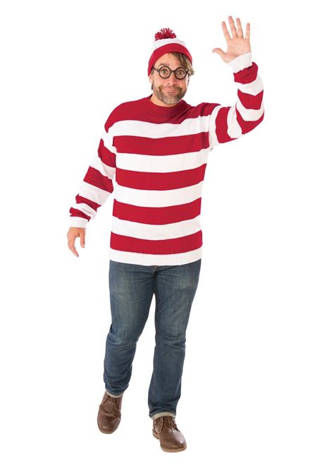 Where's Waldo Plus size Mens Costume - Cosplay Costumes