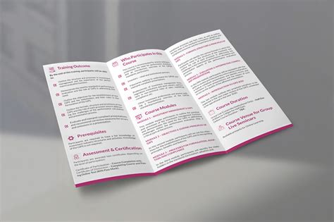 Training brochure on Behance